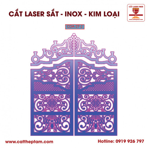 Mẫu Cắt Laser Inox Kim Loại Sắt Thép Tấm 17