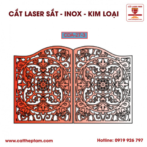 Mẫu Cắt Laser Inox Kim Loại Sắt Thép Tấm 18