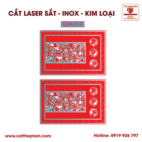 Mẫu Cắt Laser Inox Kim Loại Sắt Thép Tấm 19