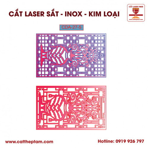 Mẫu Cắt Laser Inox Kim Loại Sắt Thép Tấm 20