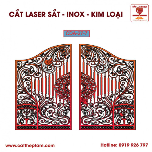 Mẫu Cắt Laser Inox Kim Loại Sắt Thép Tấm 22