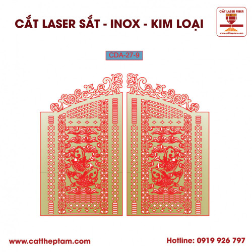 Mẫu Cắt Laser Inox Kim Loại Sắt Thép Tấm 24