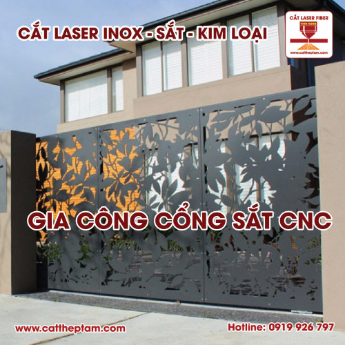 Gia công cổng sắt cnc uy tín chất lượng hcm